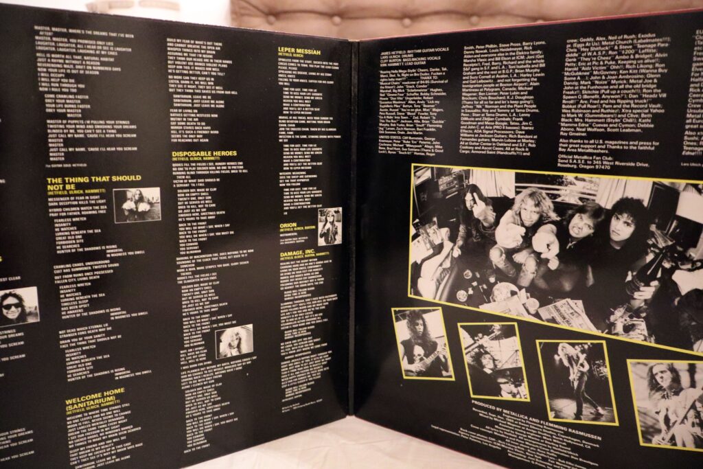 Master of Puppets dei Metallica: recensione e vinile da collezione 3 master of puppets metallica Music for Nations MFN 60 DM.