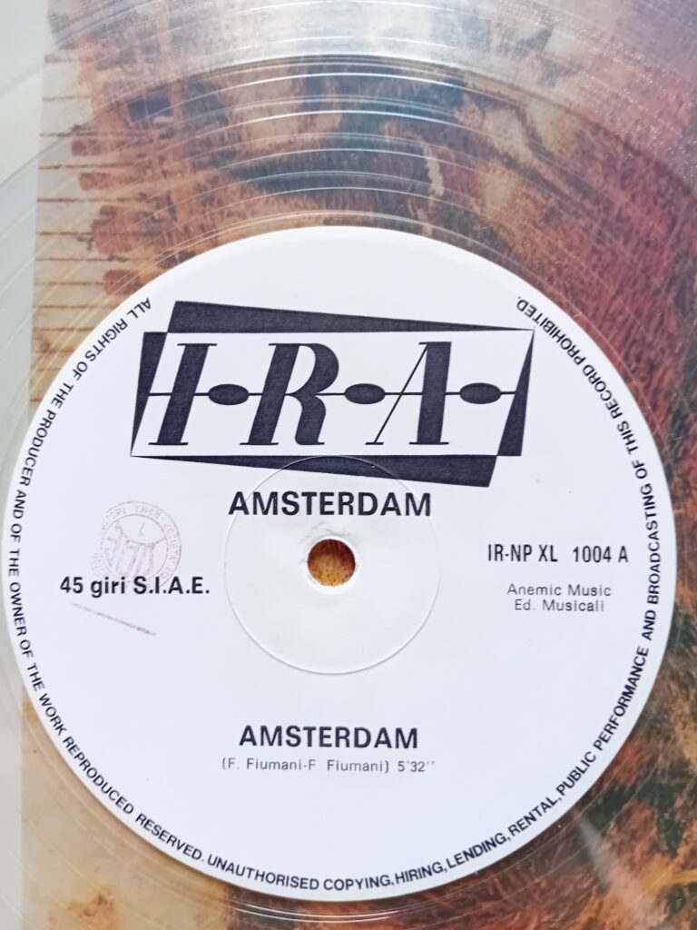 Amsterdam – Diaframma et Litfiba : l'histoire de l'EP I.R.A. de 1985 6 amsterdam diaframma lifiba etichetta lato b